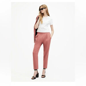 All Saints Aleida Lightweight Tri
Trousers. Pull on pants brown size 10 Academia